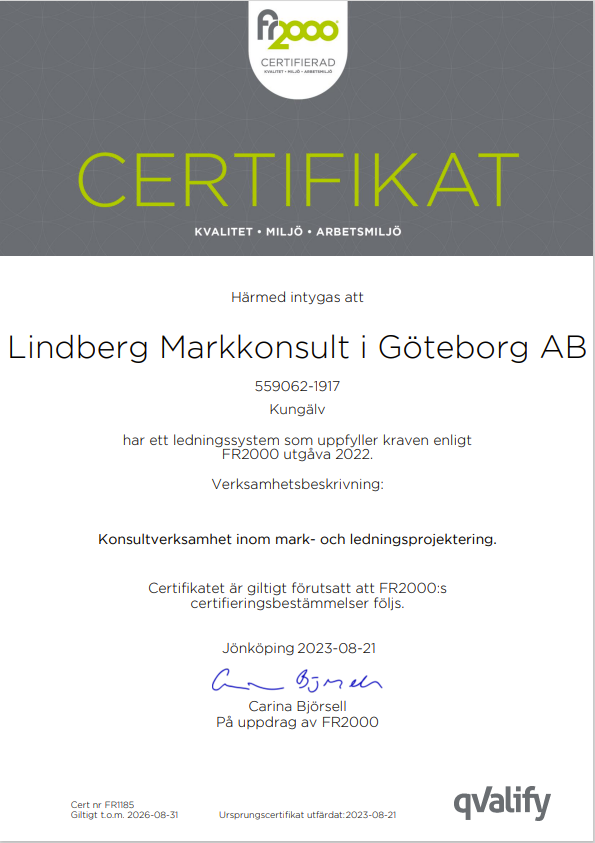 Ampiro hjälpte Lindberg Markkonsult till FR2000 certifikat